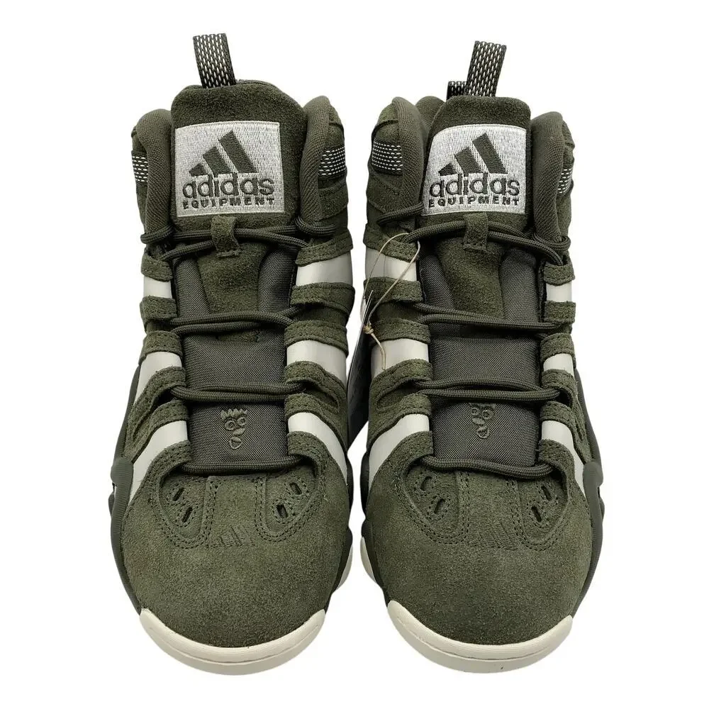 NEW Adidas Crazy 8 Olive Strata Basketball Shoes M 10.5US / W 11.5US Suede NIB - Picture 2 of 14